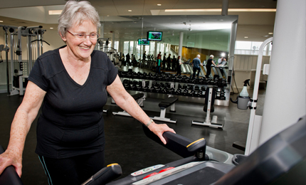 person exercising in the gym
