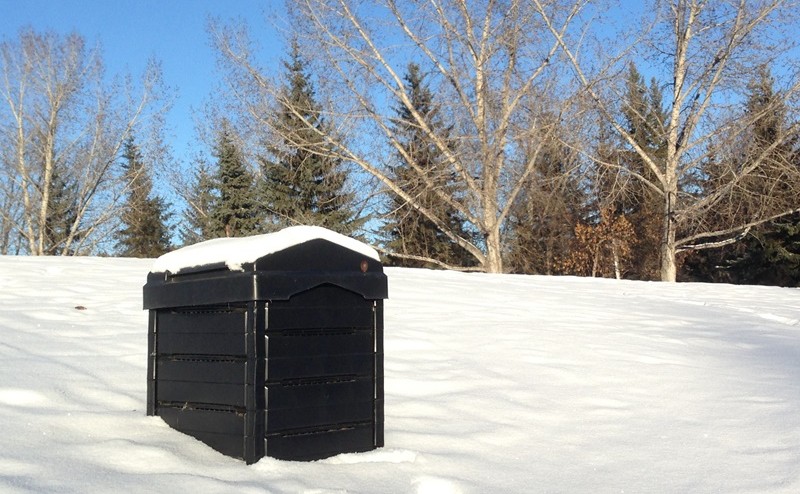 Composter in winter