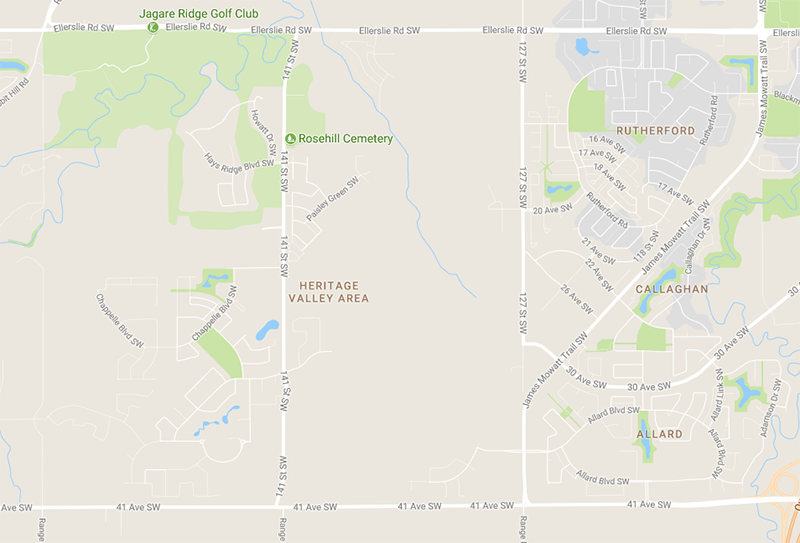 Map showing Heritage Valley Park & Ride 