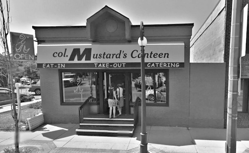 Col Mustard Canteen Sign