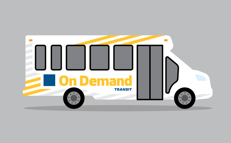 On Demand Bus Graphic
