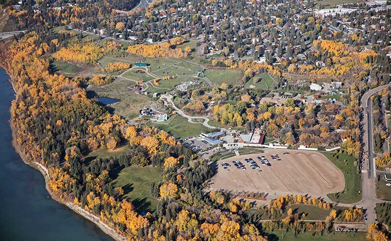 Aerial image of Buena Vista / Sir Wilfrid Laurier Park.