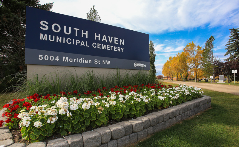 South Haven Cemetery sign