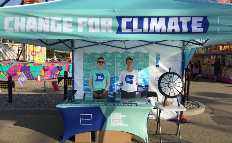 Take Action for Climate Change display booth