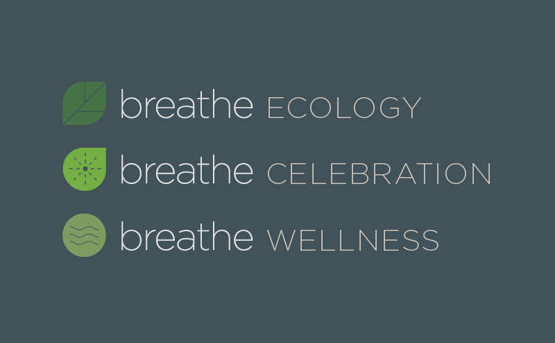 Graphic showing breathe project themes