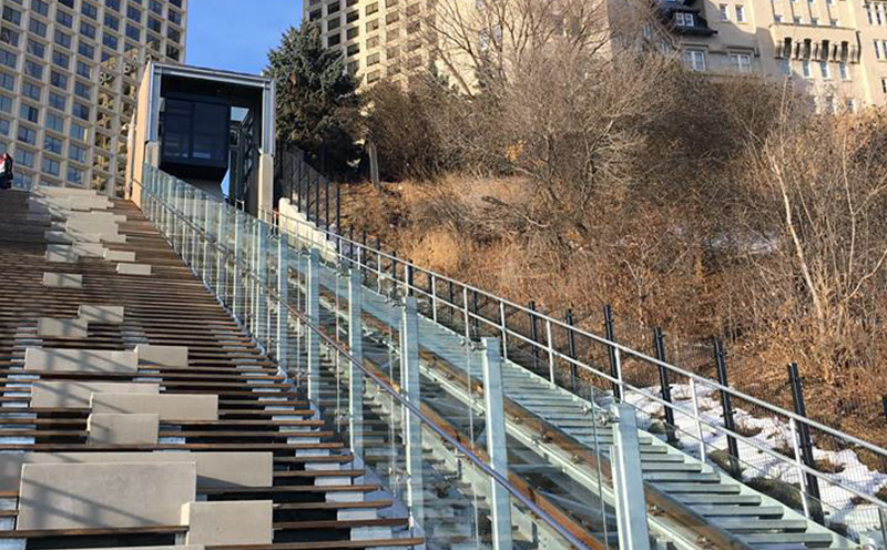 Mechanized River Valley Access stairs
