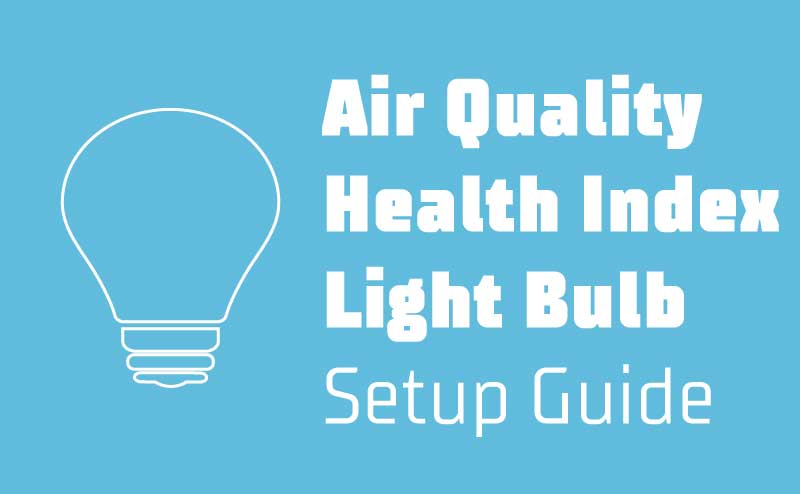Screen shot of Air Quality Health Index Setup Guide cover