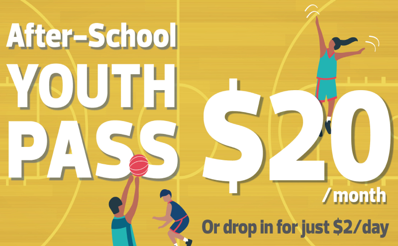 After School Youth Pass $15/month or drop in for just $2/day.
