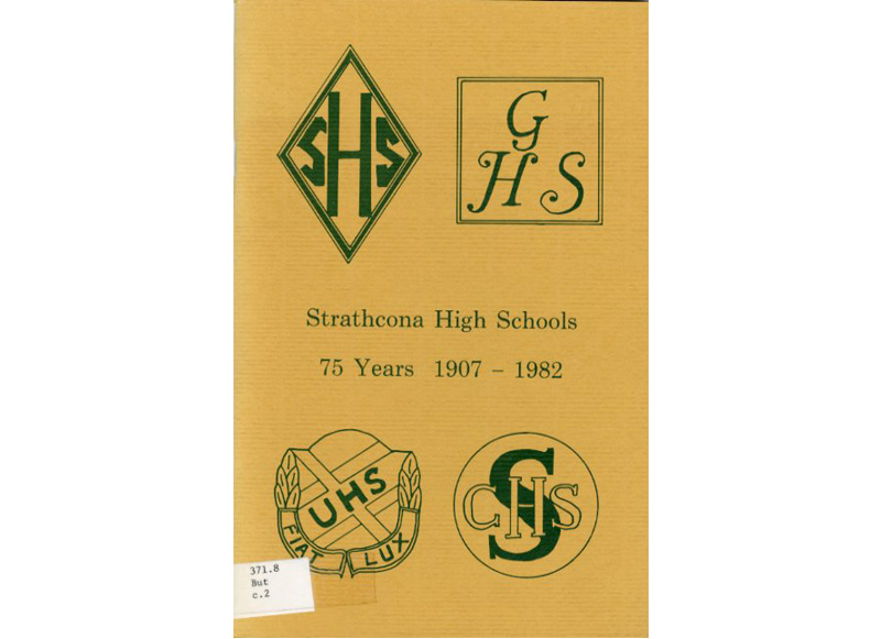 The cover of a yellow book with green text and green logos.