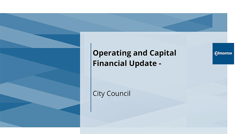Capital and Operating Financial Report to Council Cover