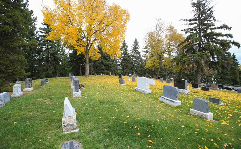Grave markers in Mount Pleasant Cemetery