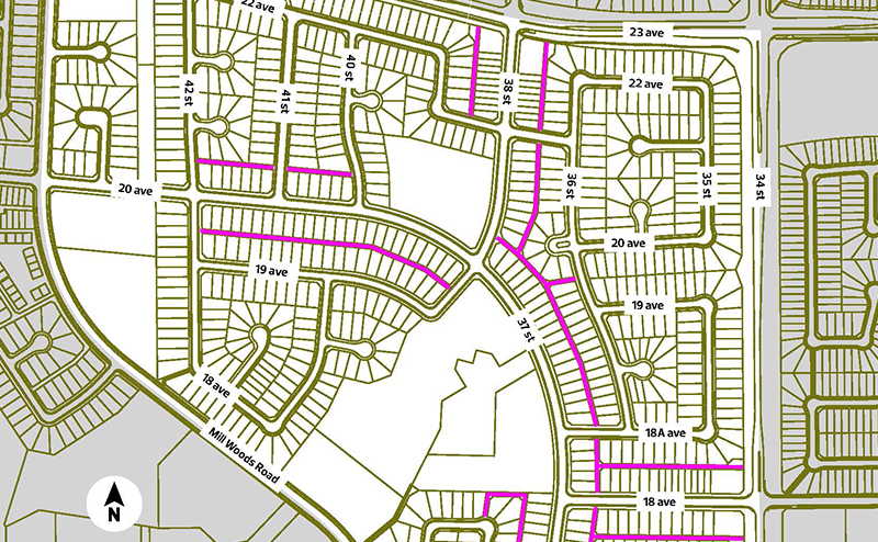 Daly Grove Alley Renewal Map