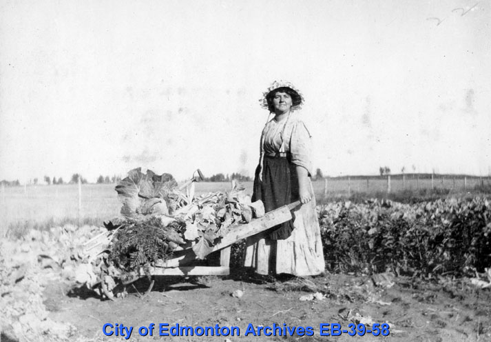 Beata Humberstone on Farm, ca. 1917 [EB-39-58]