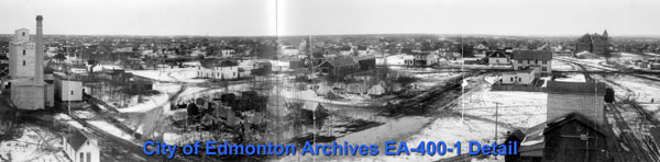 Panoramic view of Edmonton ca. 1909