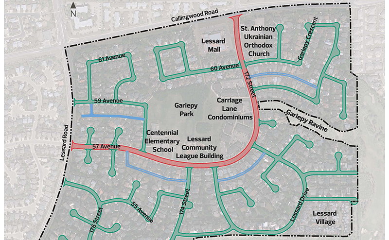 Image of Gariepy Project Scope of Existing Roadways