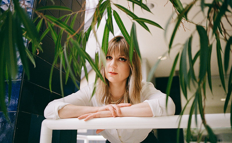 woman looking at camera