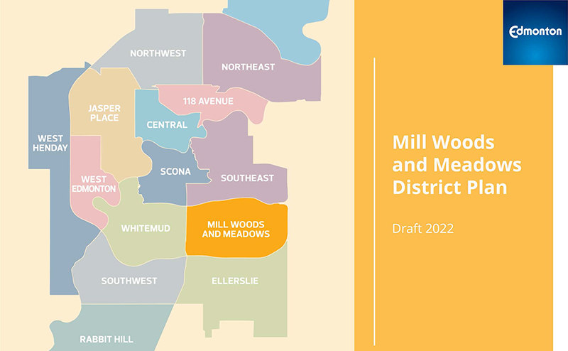Mill Woods and Meadows District Plan cover