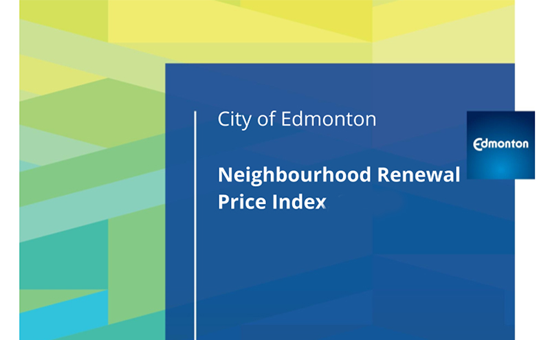 Neighbourhood Renewal Price Index Report cover