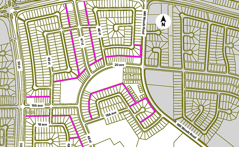 Pollard Meadows Alley Renewal Map