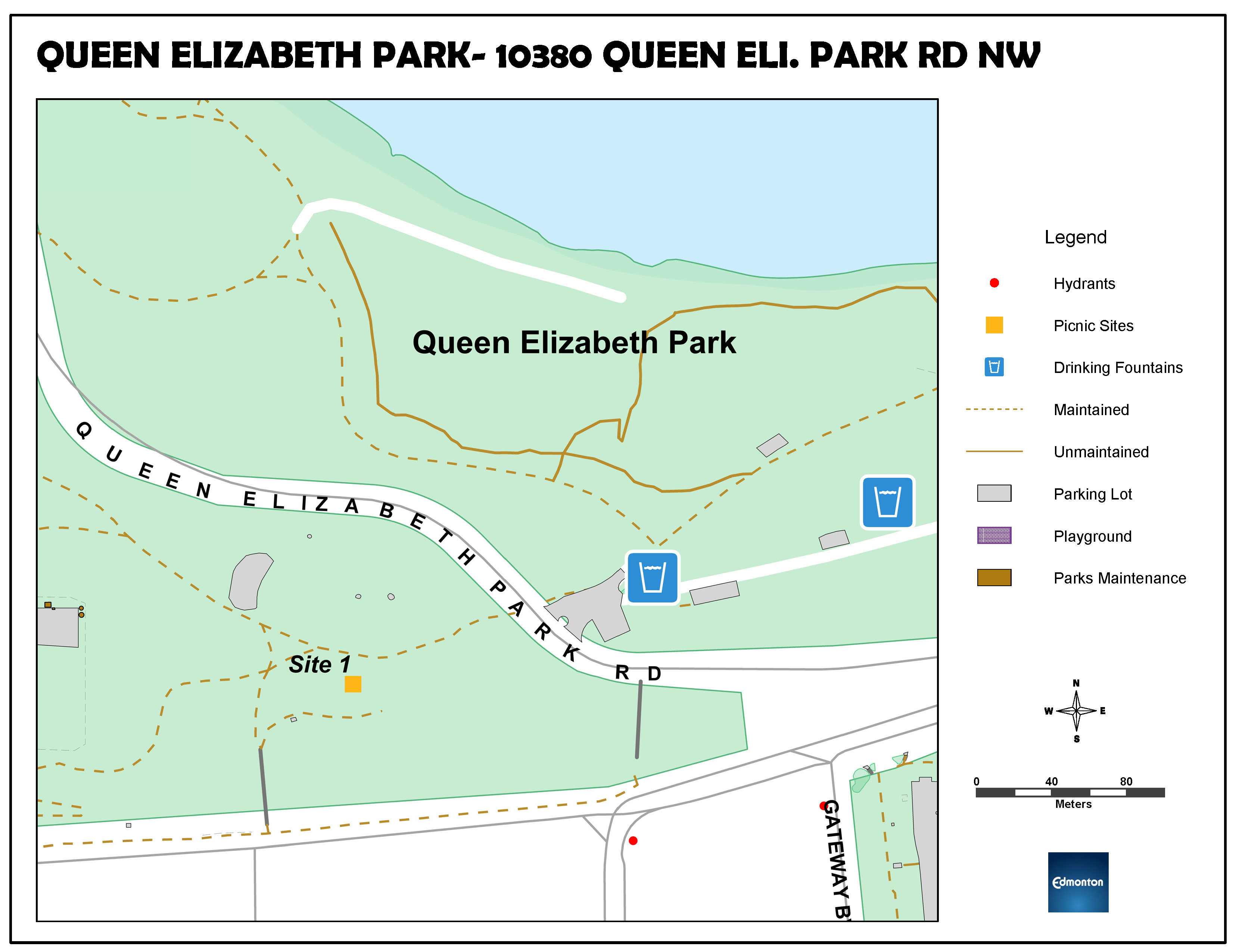 Queen Elizabeth Park Site Map