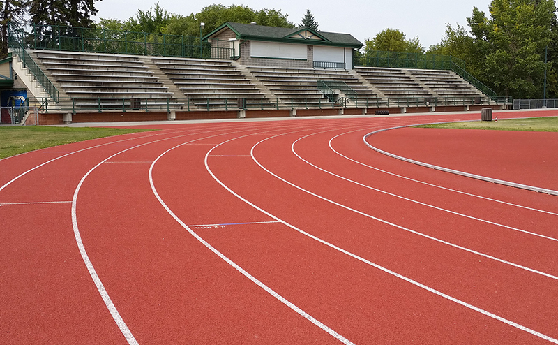 Outdoor track at Rollie Miles Athletic Park