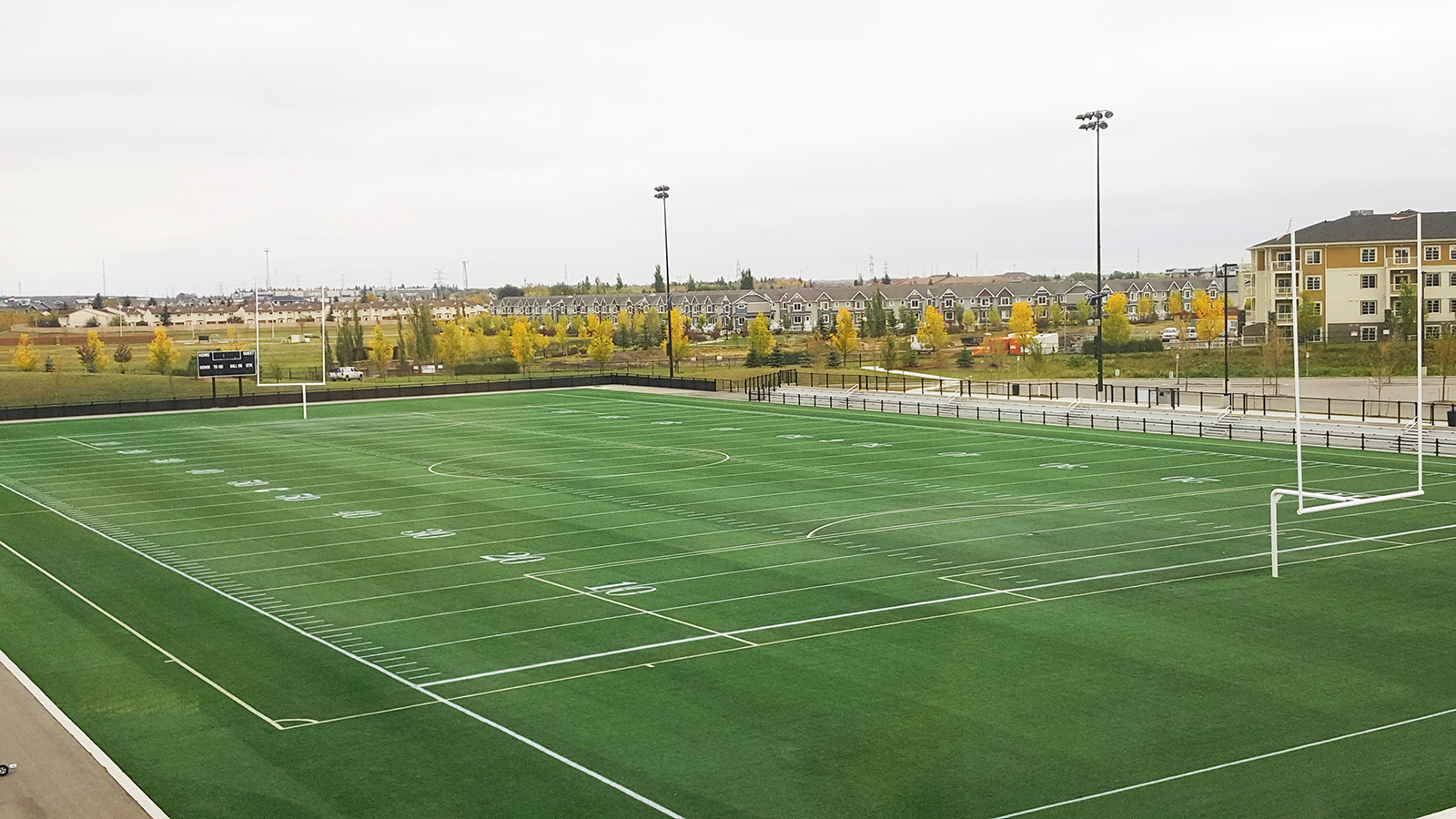 Outdoor sports field at Clareview