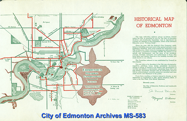 1949 printing of Ella May Walker's map