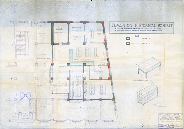 Floor plan for Edmonton Historical Exhibit
