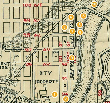 A map of Ross Flats in 1915