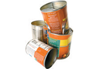 METAL CANS: recycled into metal cans, rebar, tractor/grader blades and other metal products