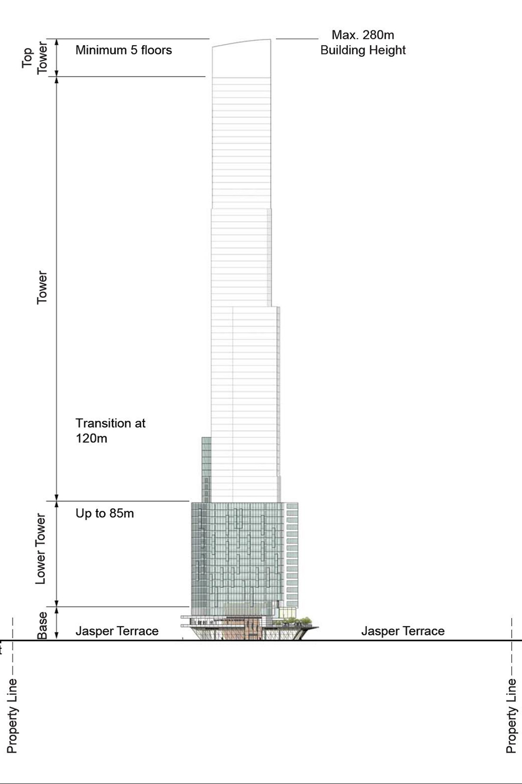 Applicant's drawing of proposed tower.