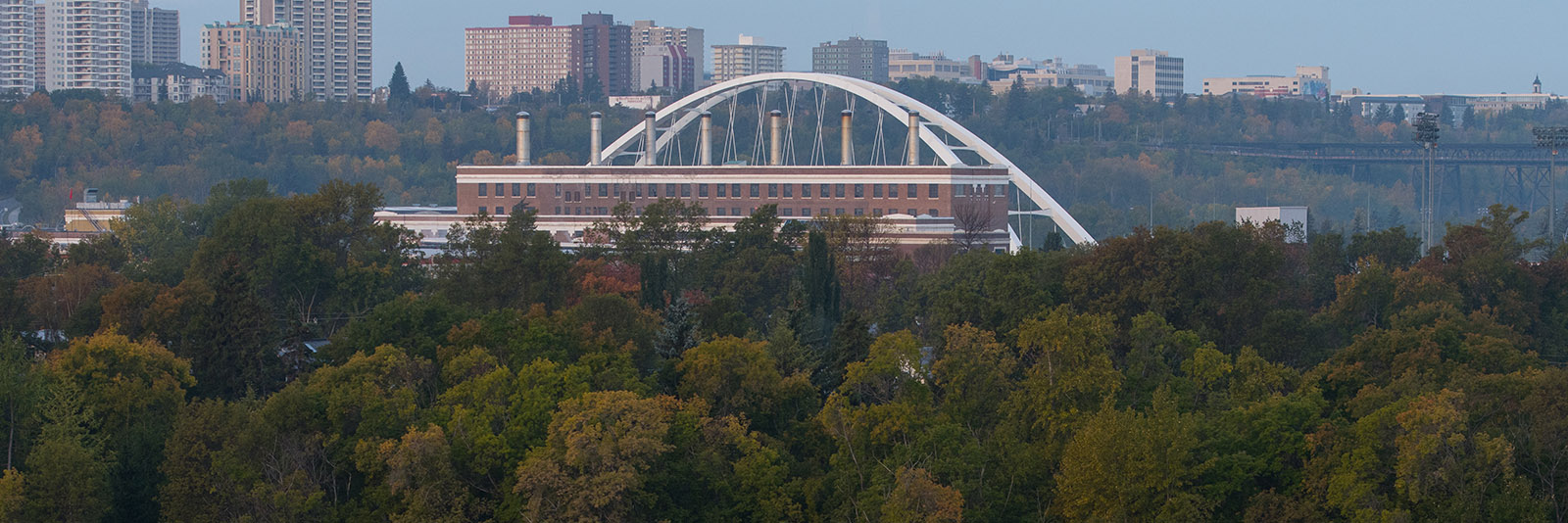 View of Rossdale Power Plant from across the river
