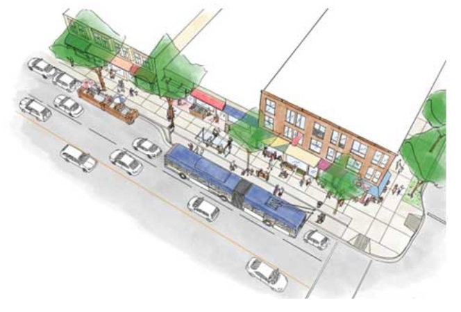 Image from City of Vancouver Granville Street transit improvements