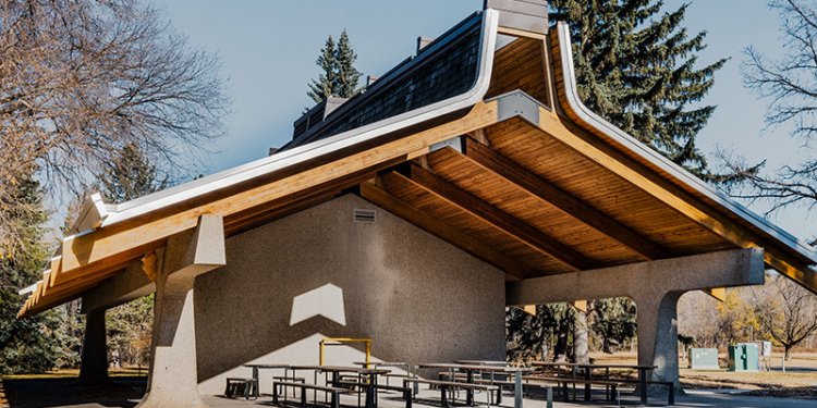 Renovated picnic shelters
