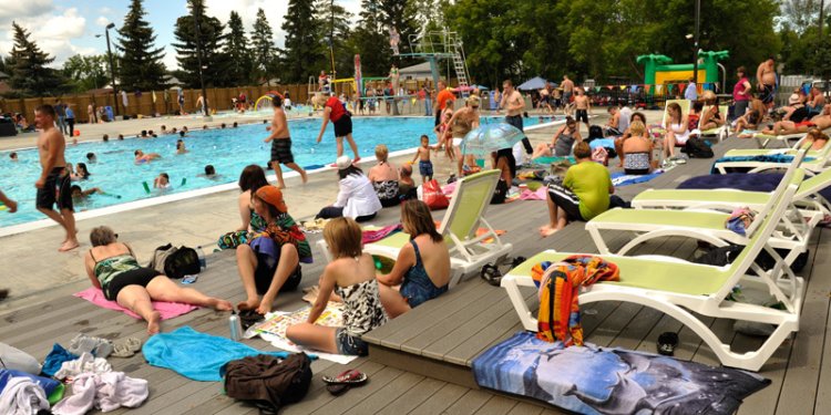 people at outdoor pool