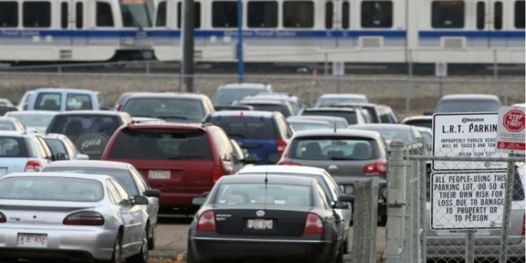 Paid Park & Ride lot