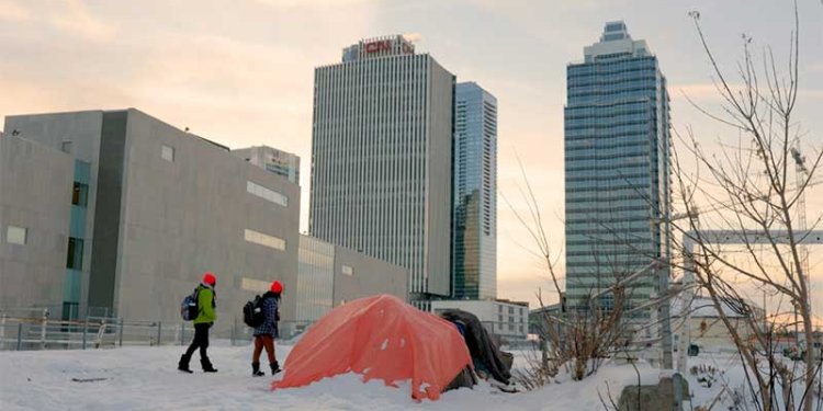persons responding at encampment