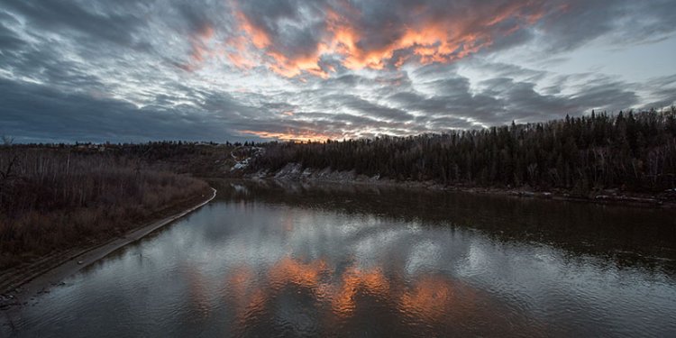 river valley park sunset