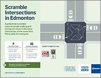 A poster on using scramble intersections in Edmonton