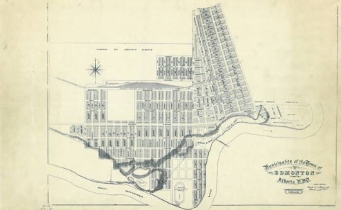A map of Edmonton from 1903.