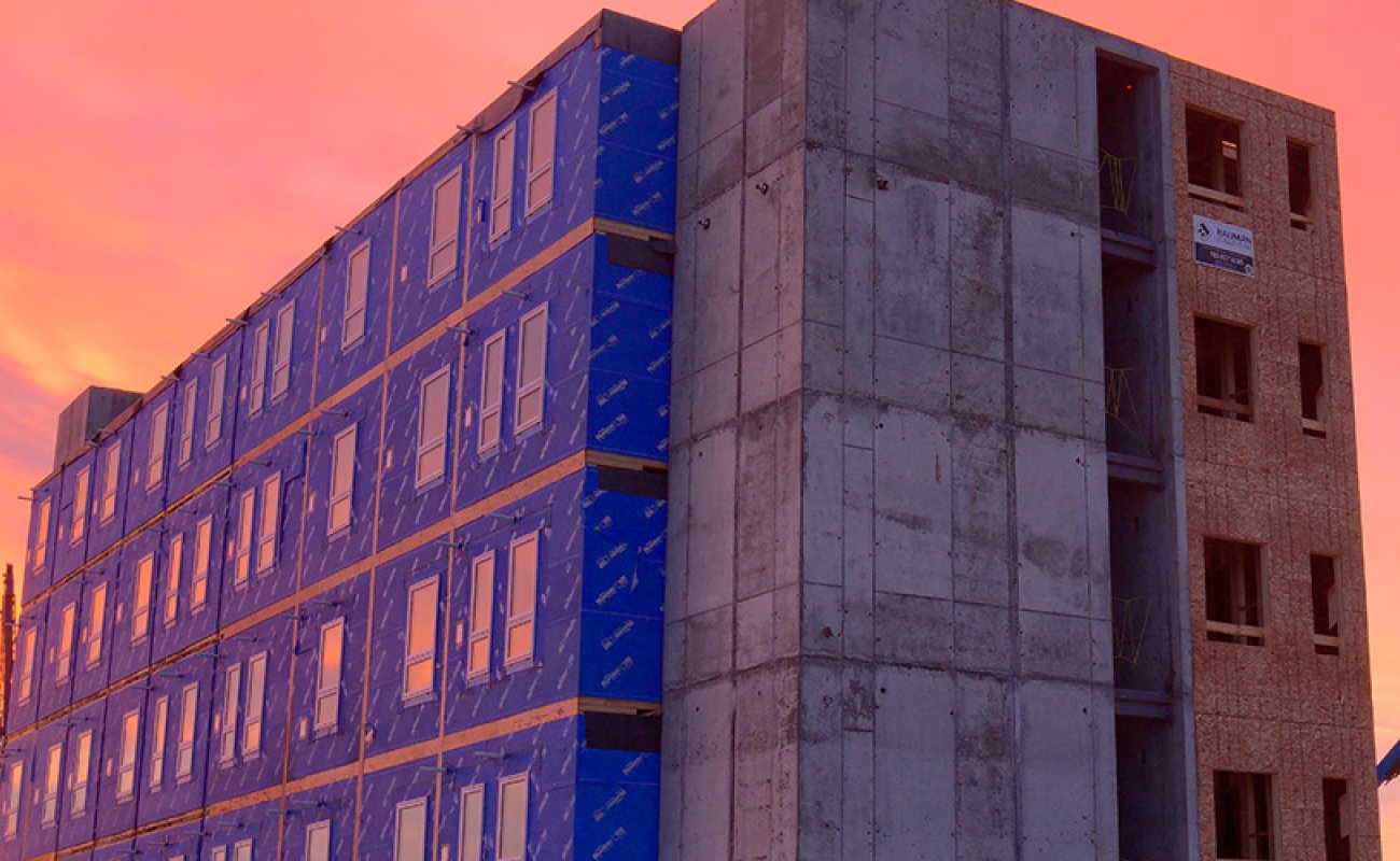 apartment building under construction