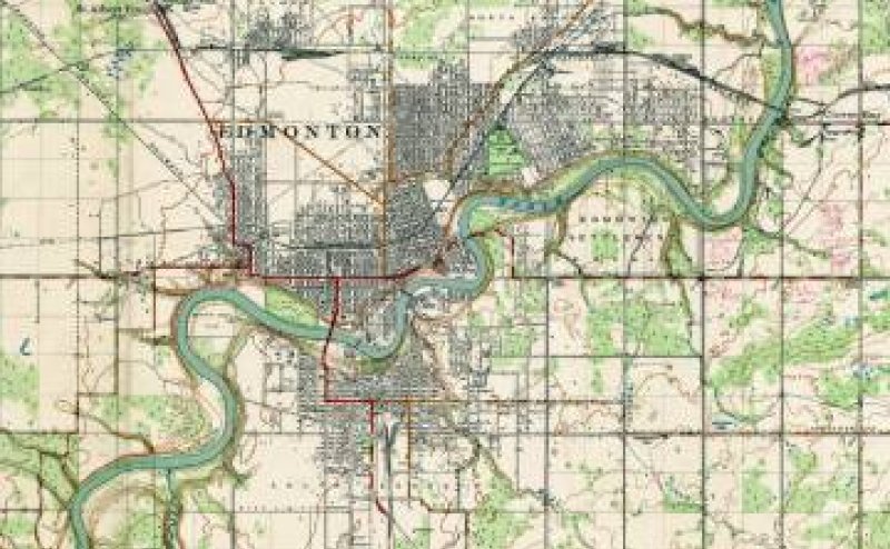 1926 Edmonton District Map