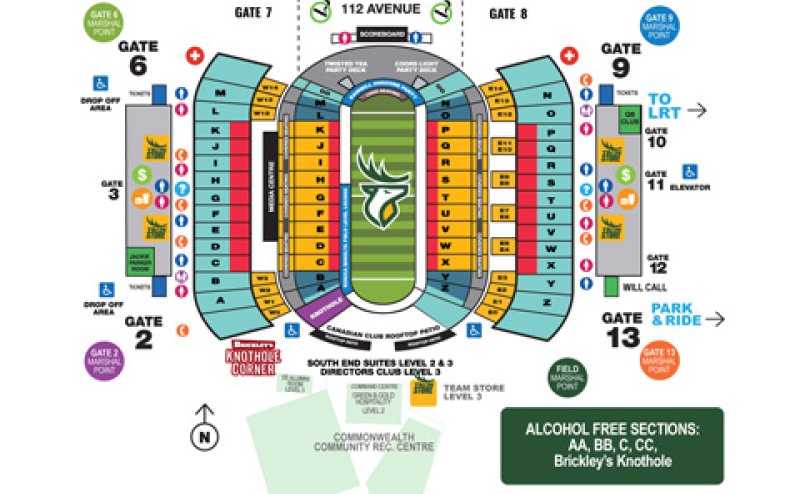 commonwealth stadium site map