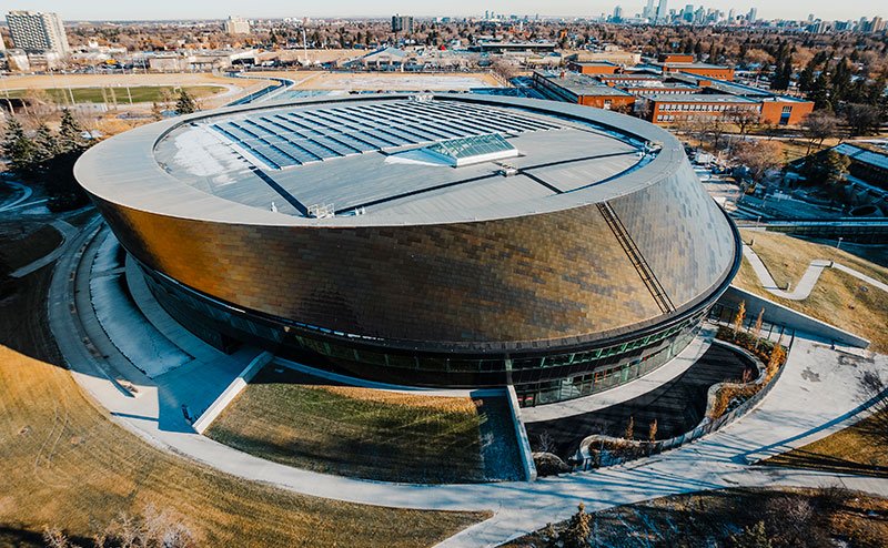 An aerial photo of Coronation Park Sports and Recreation Centre