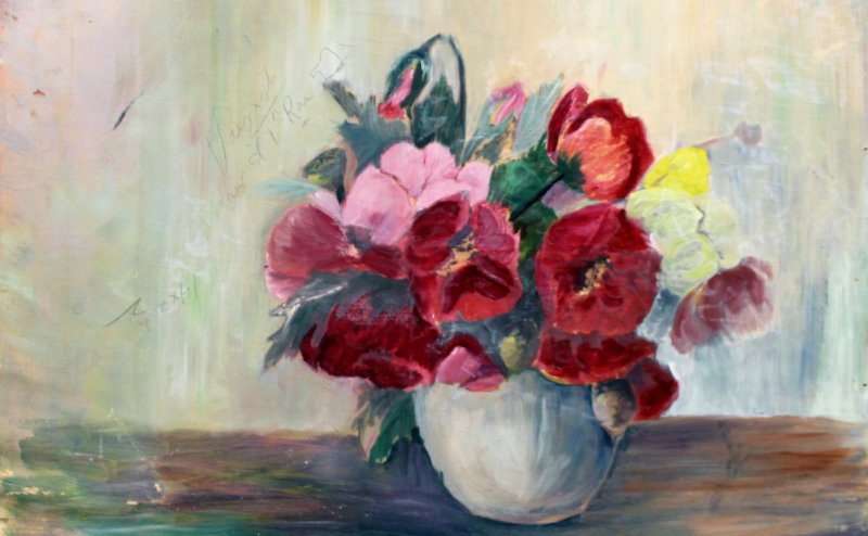 Painting of Still life, flowers, by Annie Card