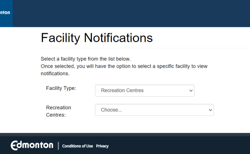 facility notifications