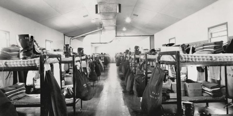 Men's barracks at the Air Observer's School