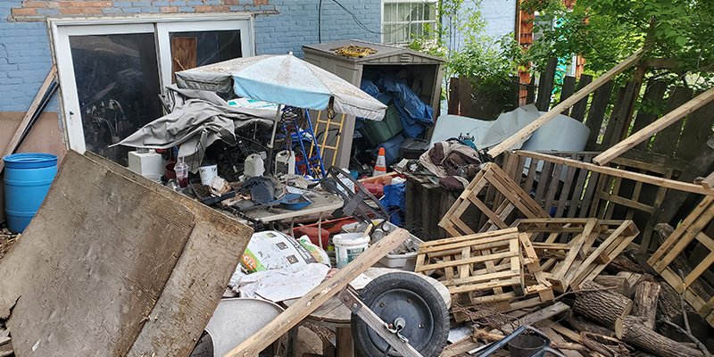 Messy yard