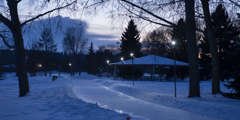 Rundle Park IceWay at dusk