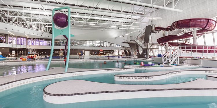 pool with water features